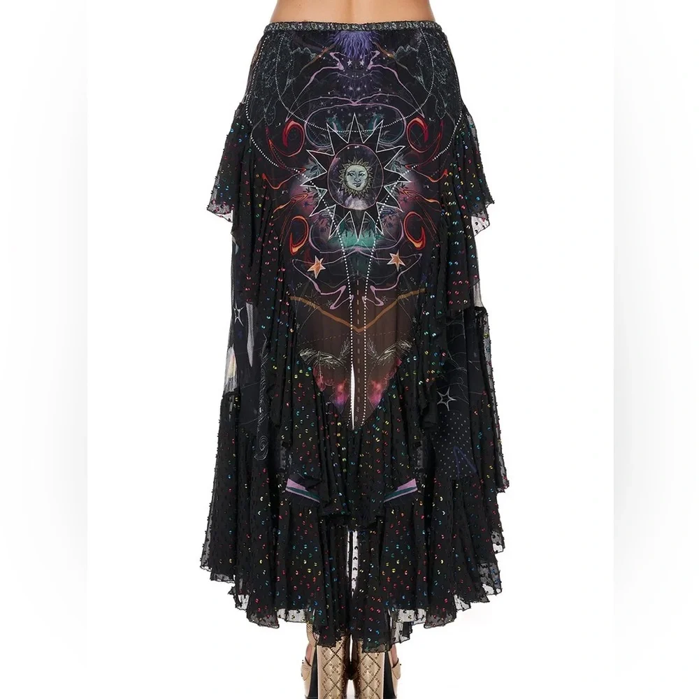Camilla Midnight Moon House silk Maxi Skirt ♥️Rare Find! - Picture 3 of 15